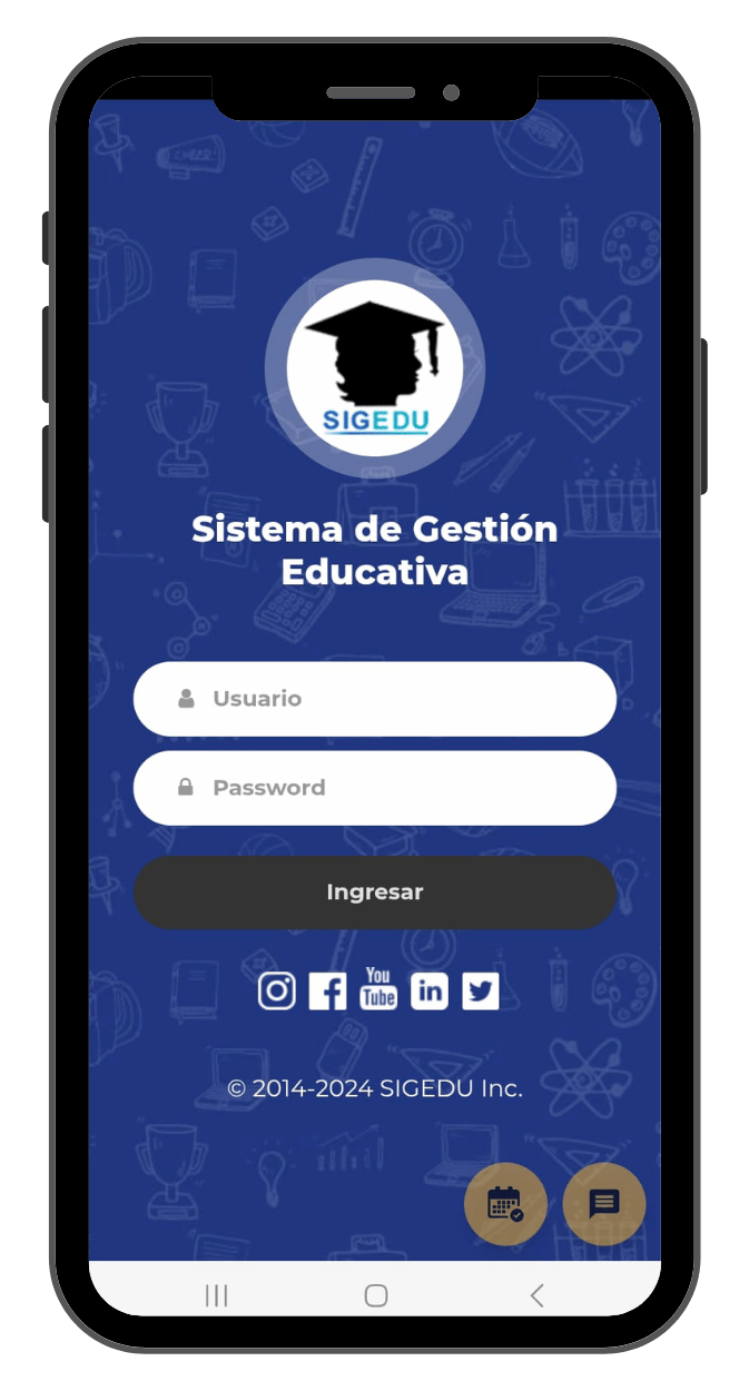 SIGEDU - Pantalla 2